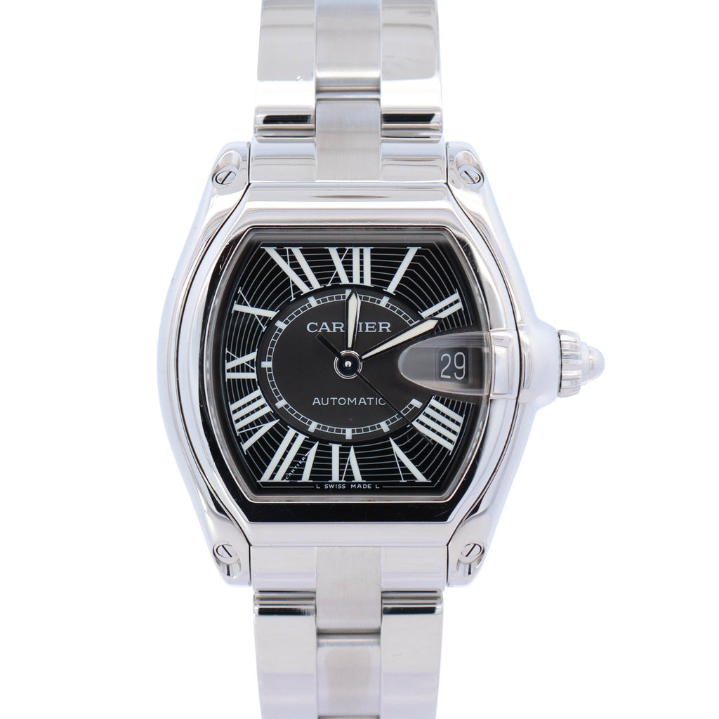 Cartier Roadster 37mm Black Dial Watch Ref# W62041V3