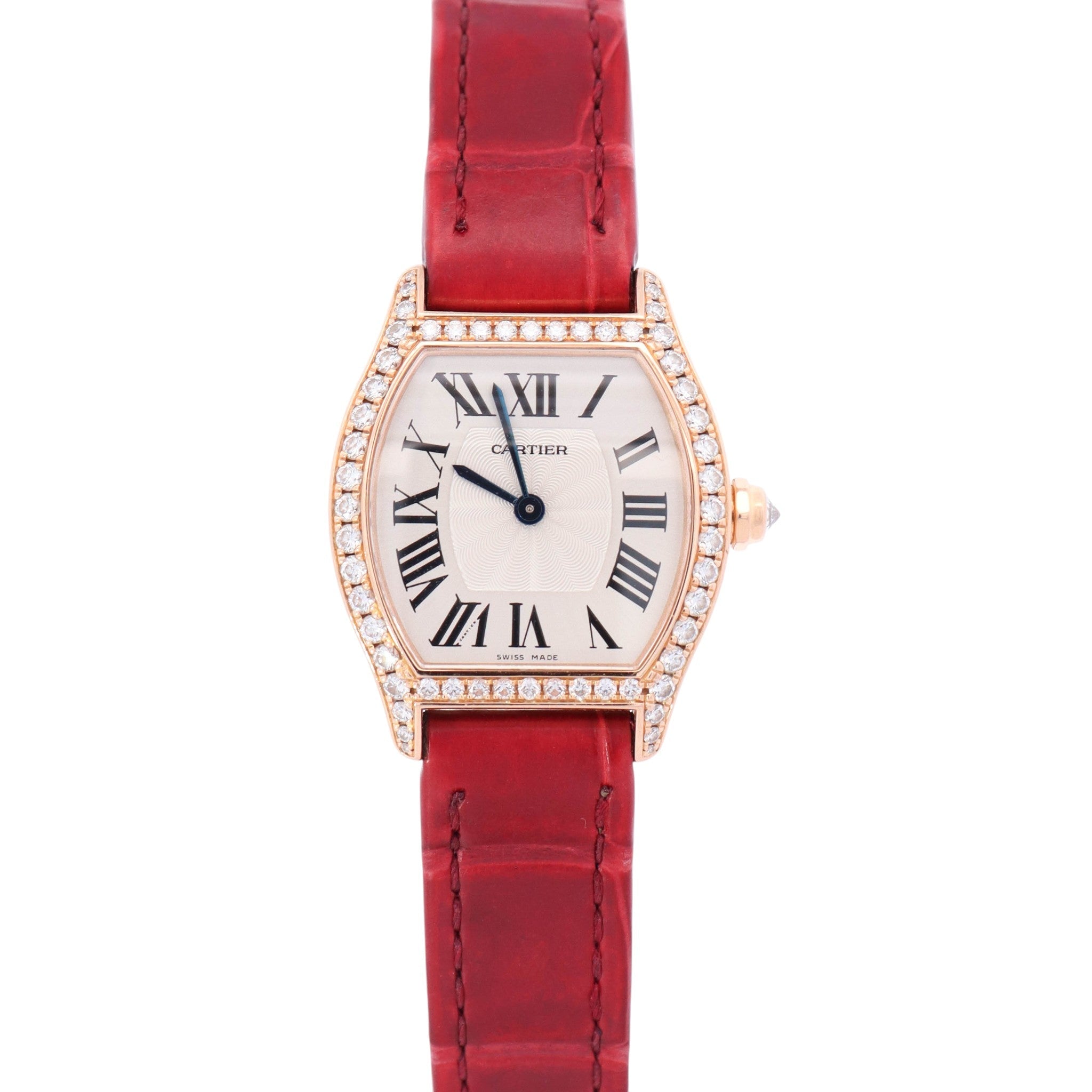 Cartier Tortue 30mm Silver Dial Watch Ref# WA501006