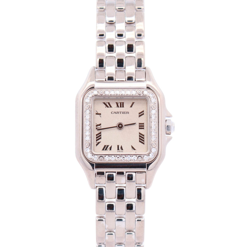 Cartier Panthere 17 mm Ivory Dial Watch Ref# WF3216F3
