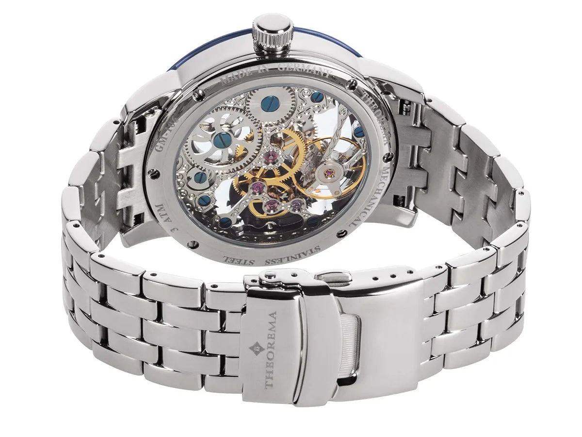 See-through Skeleton Toronto by Theorema, Germany - GM-106-8 |Silver|