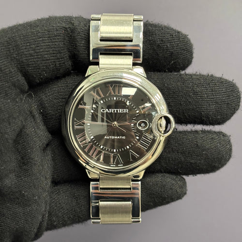 Cartier Ballon Bleu 42mm Black Dial Watch Ref# WSBB0003