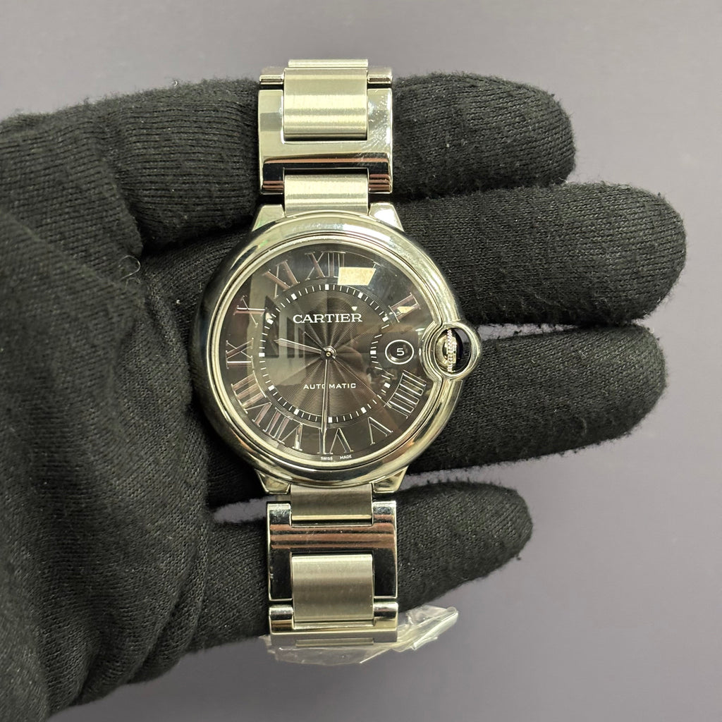 Cartier Ballon Bleu 42mm Black Dial Watch Ref# W6920042