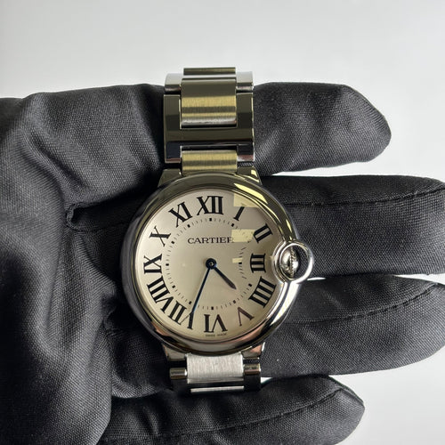 Cartier Ballon Bleu 36mm White Dial Watch Ref# W69011Z4