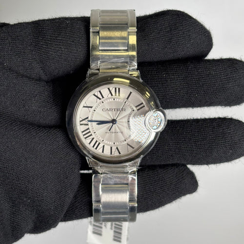 Cartier Ballon Bleu 36mm White Dial Watch Ref# WSBB0048