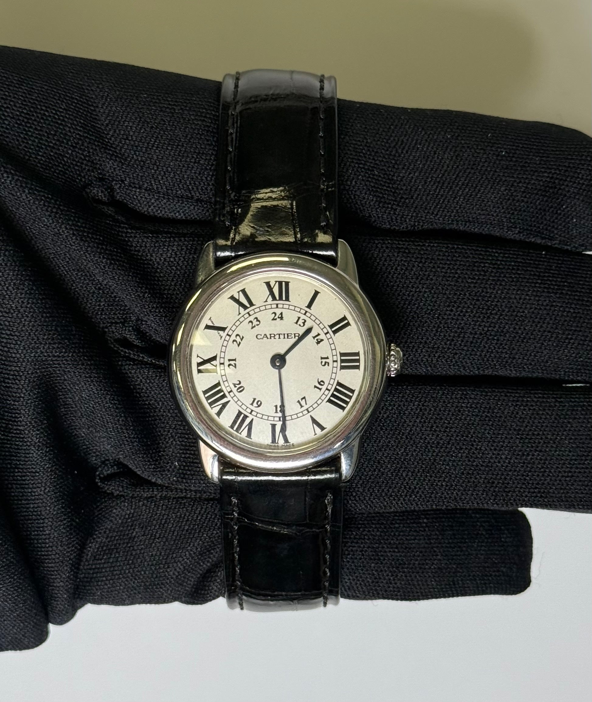 Cartier Ronde Solo 29mm White Dial Watch Ref# W6700155