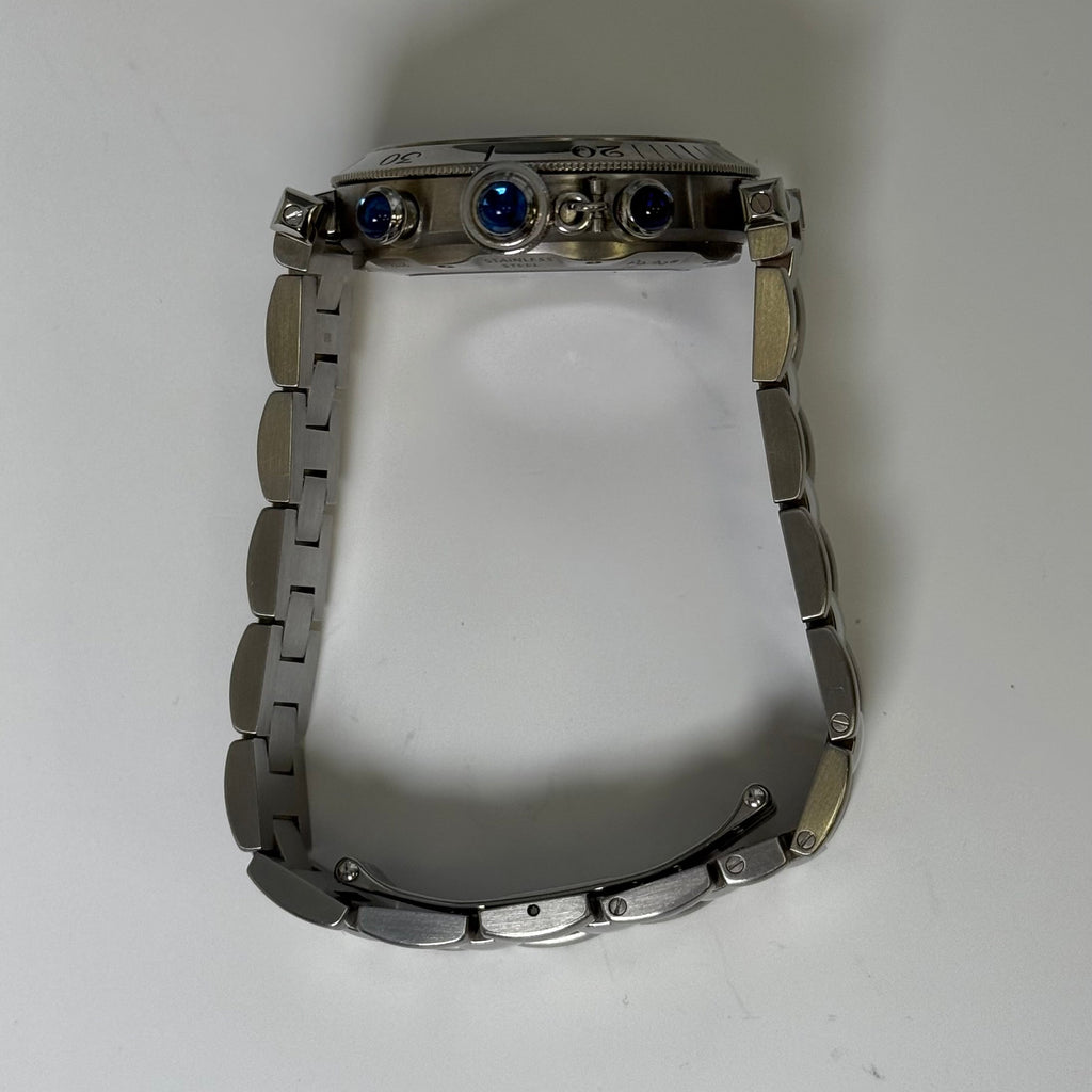 Cartier Pasha 38mm Silver Dial Watch Ref# W31030H3