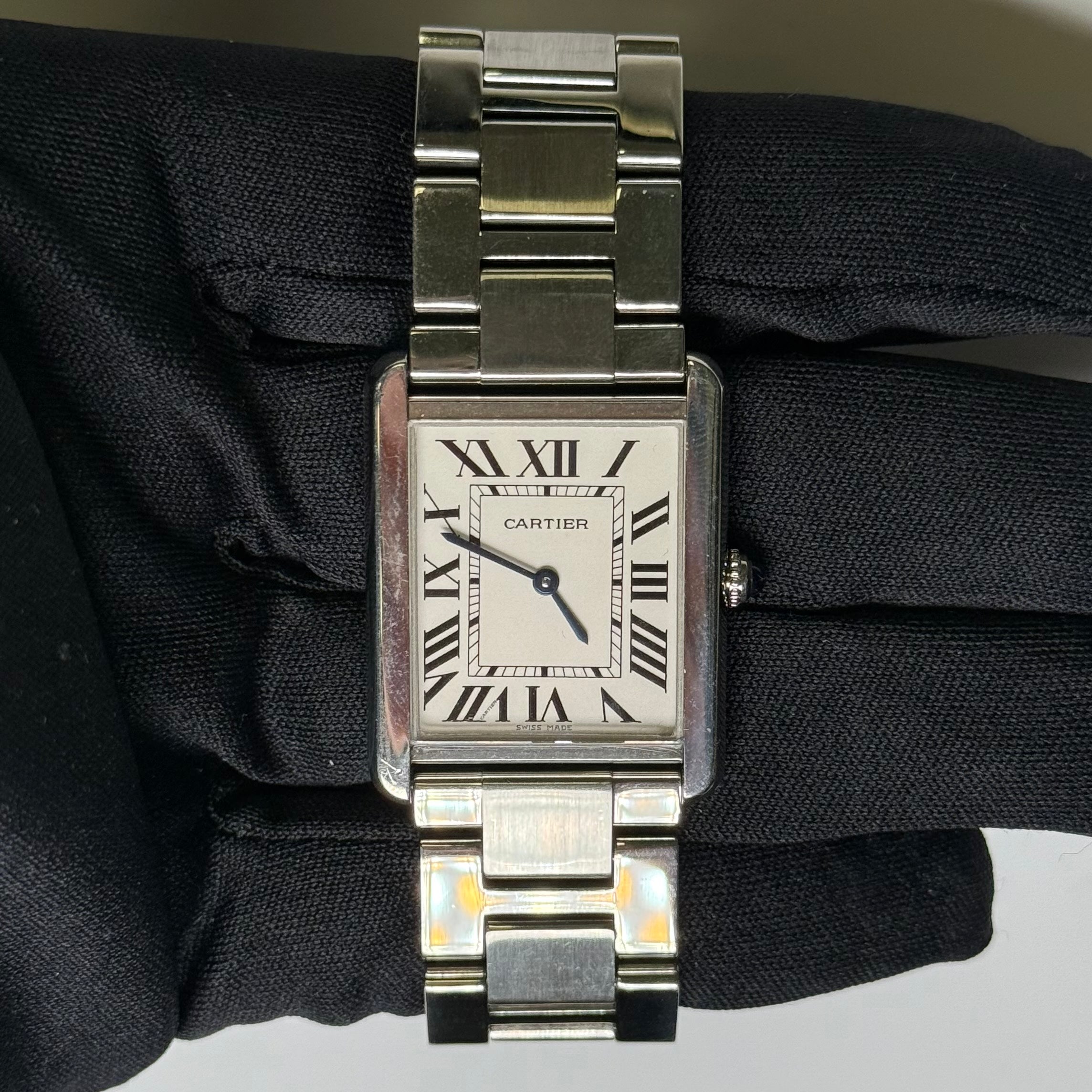 Cartier Tank Solo 34.8mm White Dial Watch Reference #W5200014