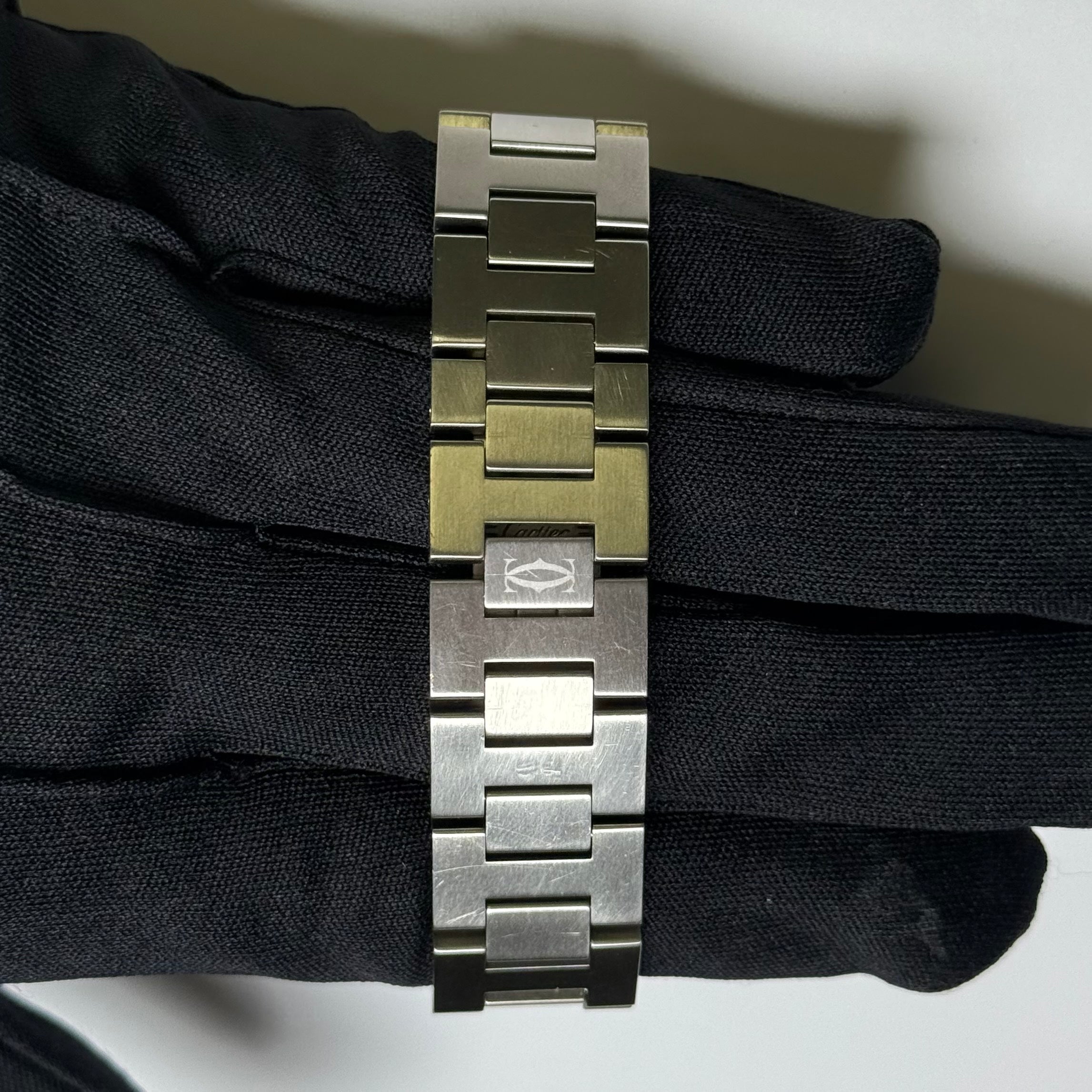 Cartier Pasha 35mm White Dial Watch Ref# W31015M7