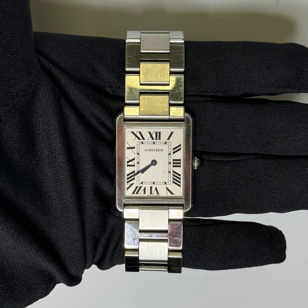 Cartier Tank Solo 34.8mm White Dial Watch Reference #W5200014