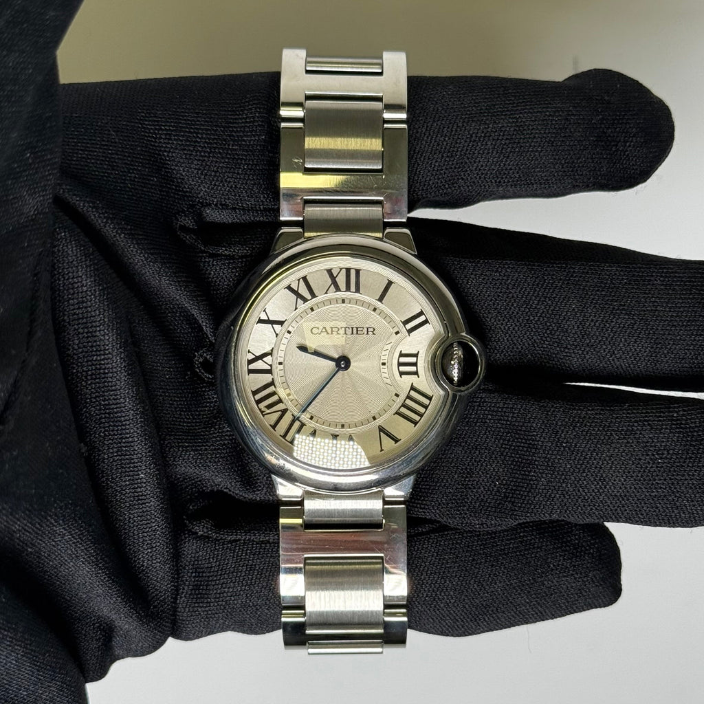Cartier Ballon Bleu 36mm Silver Dial Watch Ref# W69011Z4