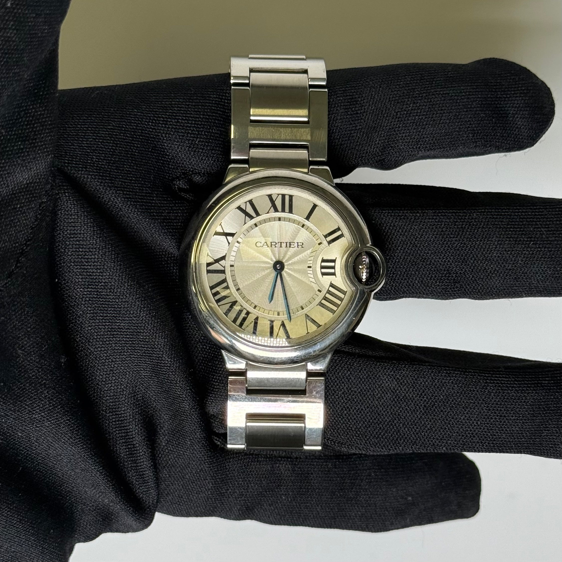 Cartier Ballon Bleu 36mm Silver Dial Watch Ref# W69011Z4