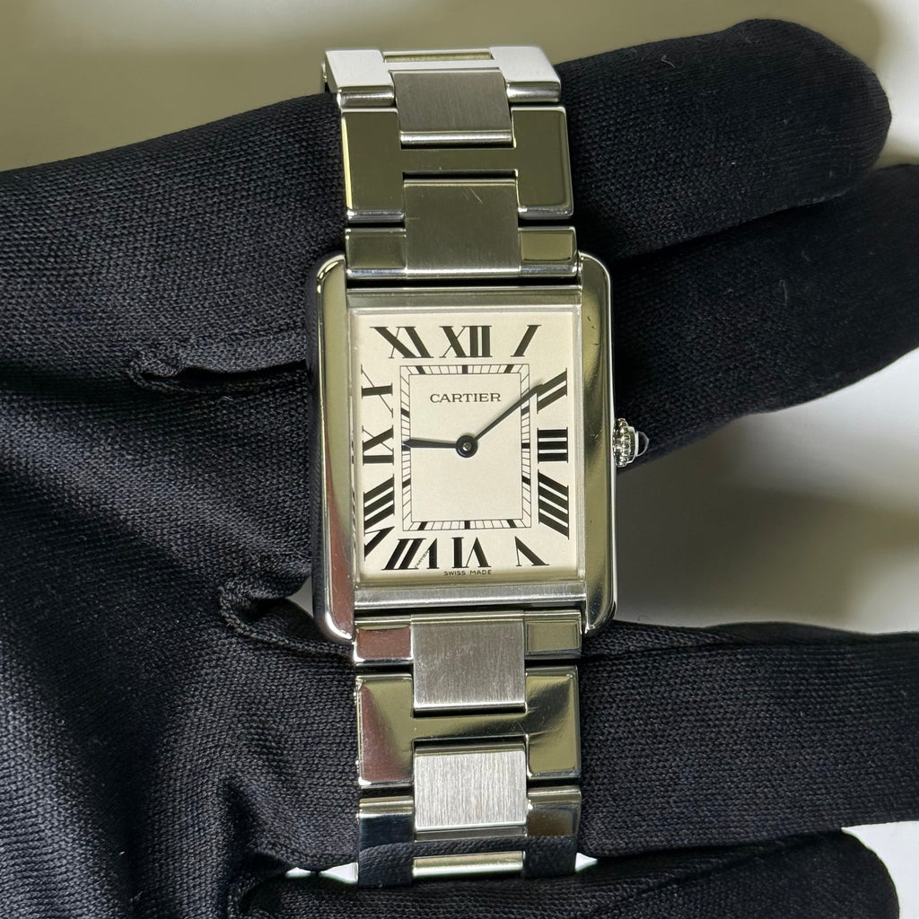Cartier Tank Solo 34.8mm White Dial Watch Reference #W5200014