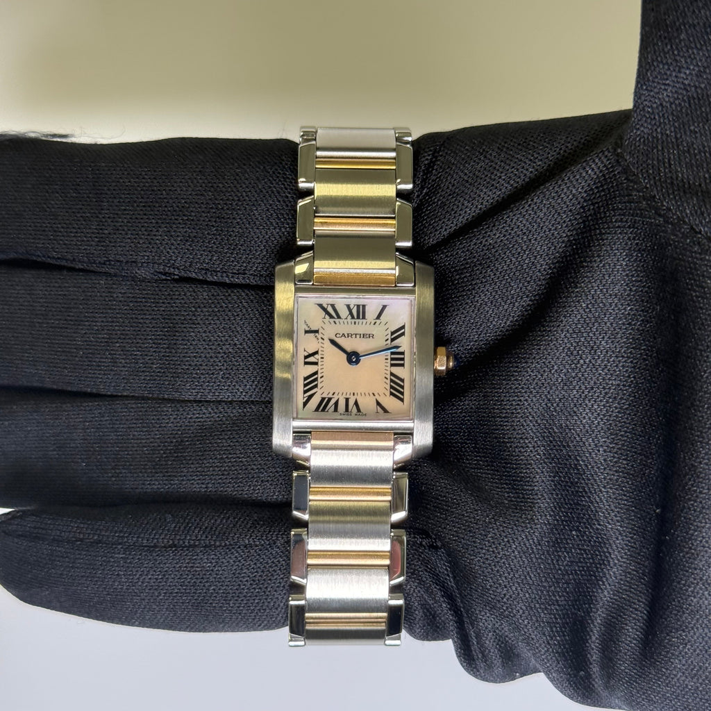 Cartier Tank 20mm White Dial Watch Ref# W51007Q4
