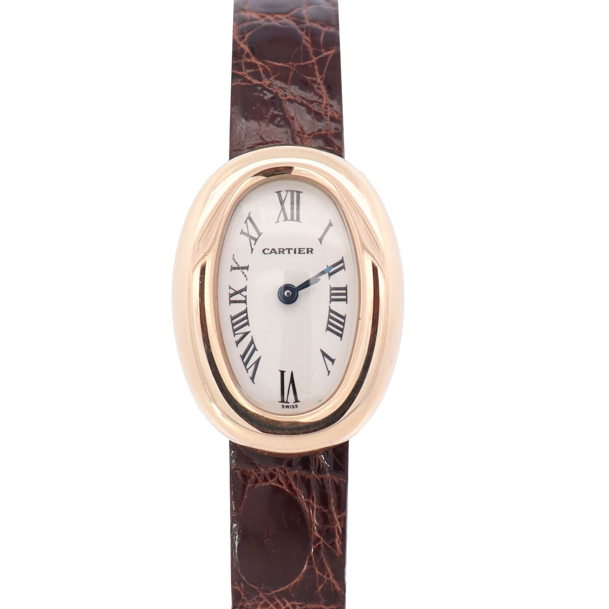 Cartier Baignoire 18mm White Dial Watch Ref# W1510956