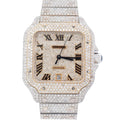 Cartier Santos 40mm Pave Dial Watch Ref# WSSA0009