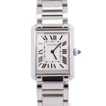 Cartier Tank Must 22mm White Roman Dial Watch Ref# WSTA0107