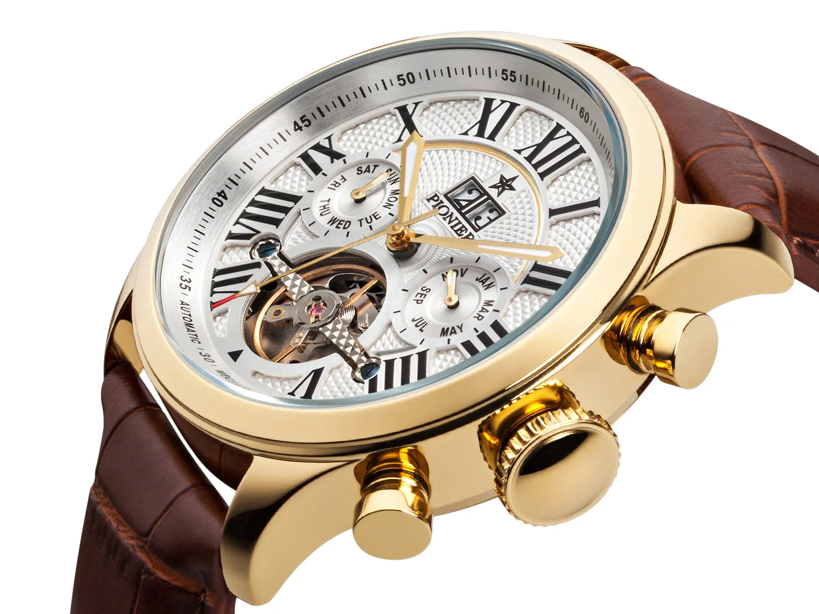 Automatic Havana P7001-2 | Gold | Pionier Germany