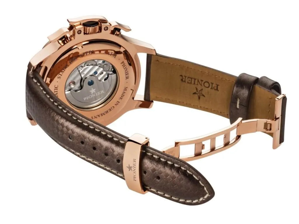 Amsterdam Automatic Calendar Watch by Pionier GM-515-5 |Rose|