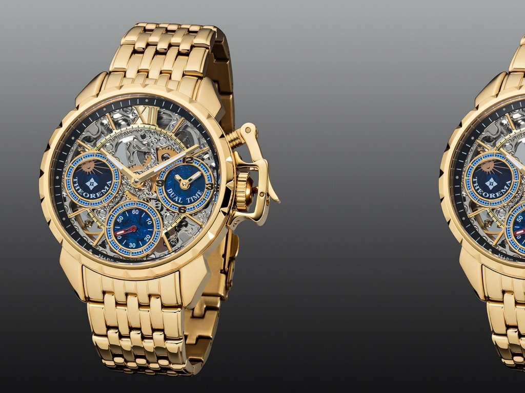 Dual-time Oman Theorema Germany GM-108-9 | Gold |