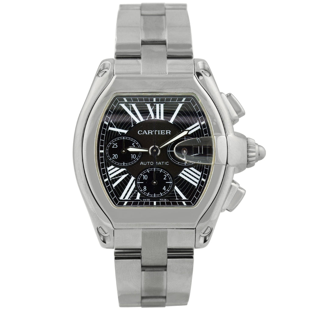 Cartier Roadster 43mm Black Dial Watch Ref# W62020X6