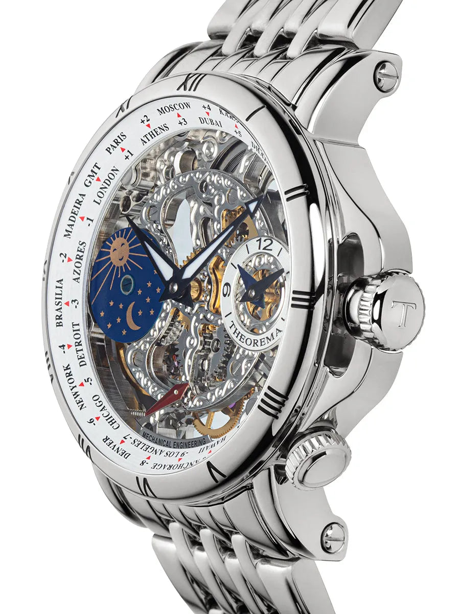 Dual-Time Sao Paulo GM-103-6 | Silver | Theorema, Germany