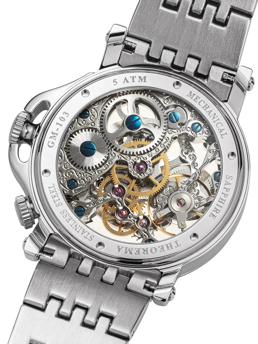 Dual-Time Sao Paulo GM-103-6 | Silver | Theorema, Germany