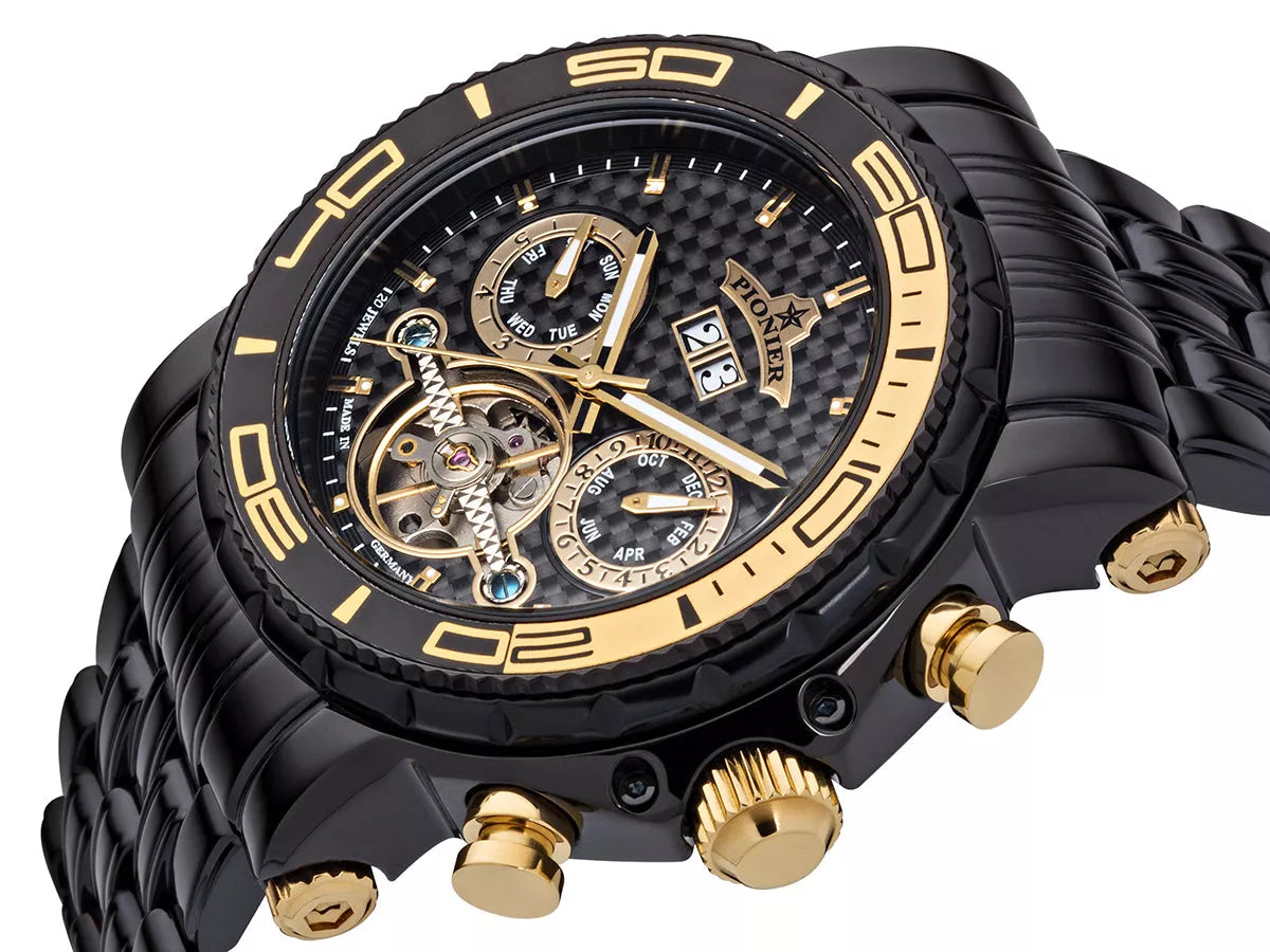 Calendar Automatic Miami by Pionier Germany - GM-506-12 | Black |