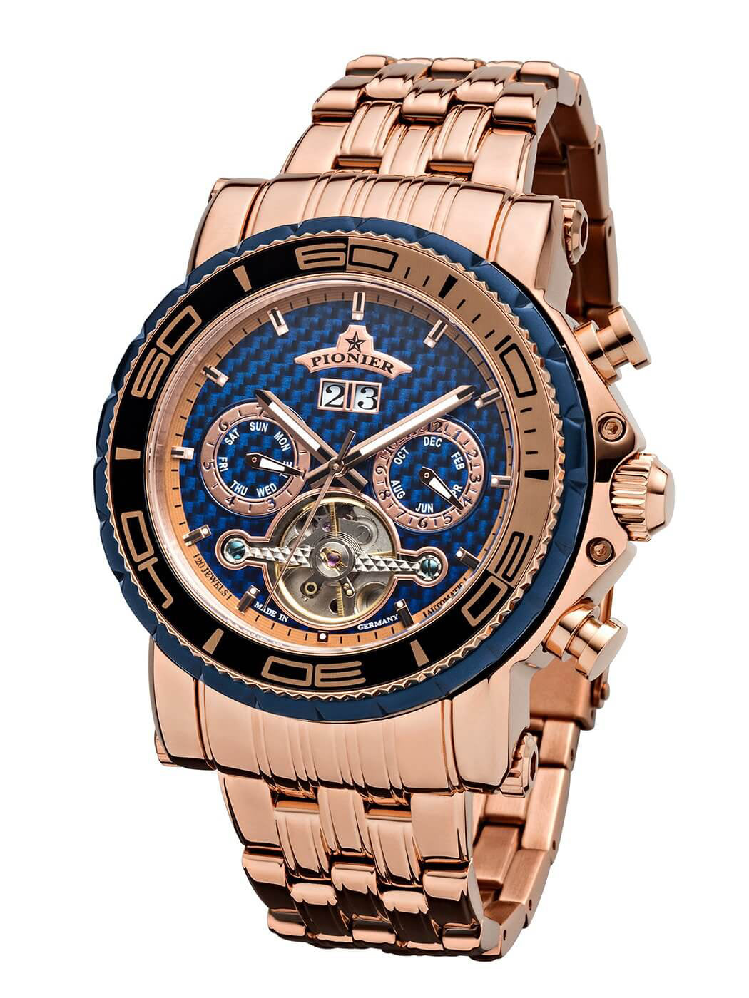 Calendar Automatic Miami by Pionier Germany - GM-506-13 | Rose |