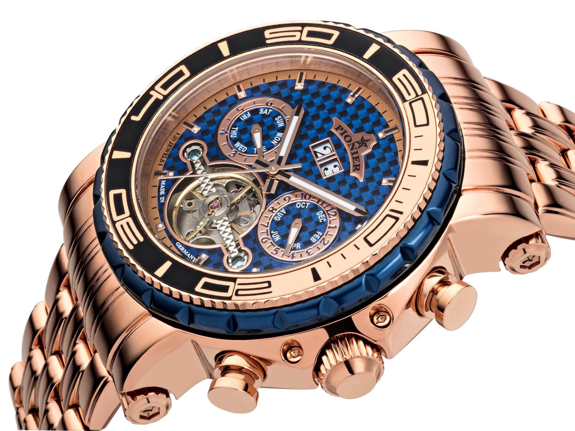 Calendar Automatic Miami by Pionier Germany - GM-506-13 | Rose |