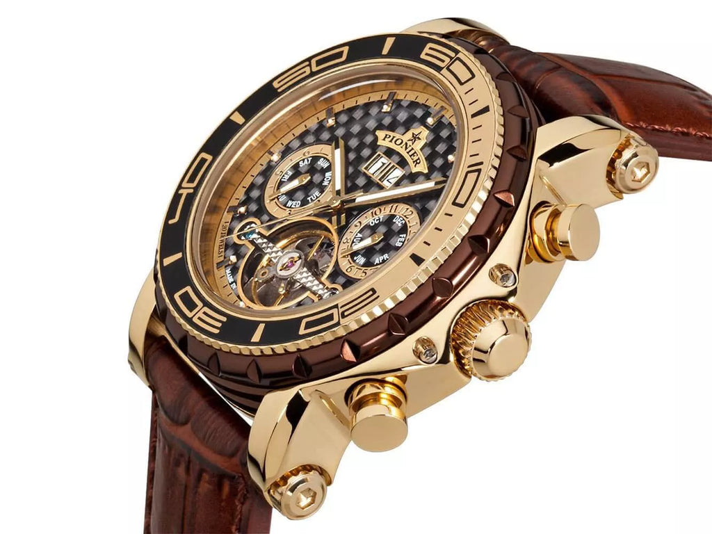 Calendar Automatic Miami by Pionier Germany - GM-506-3 | Gold |