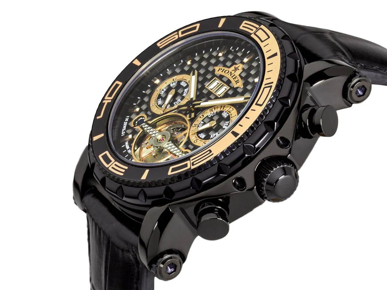 Calendar Automatic Miami by Pionier Germany - GM-506-4 | Black |