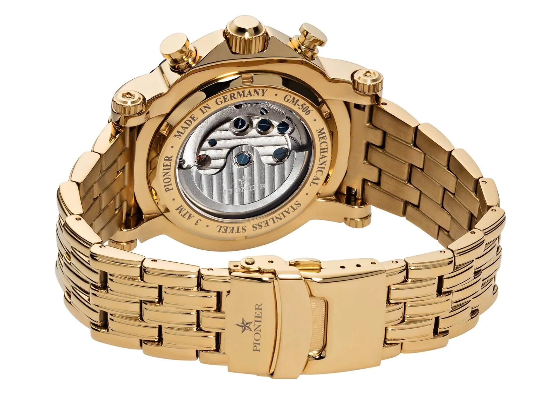 Calendar Automatic Miami by Pionier Germany - GM-506-11 | Gold |