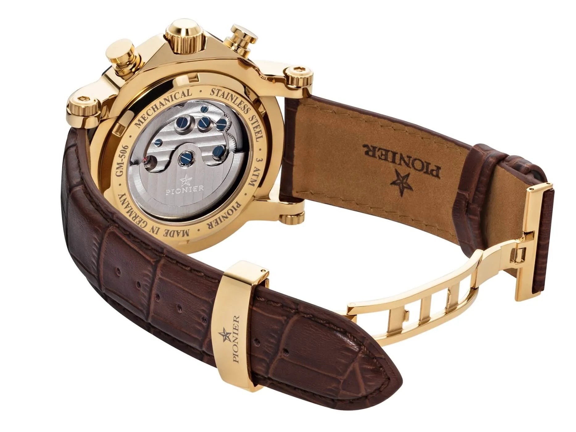 Calendar Automatic Miami by Pionier Germany - GM-506-6 | Gold |