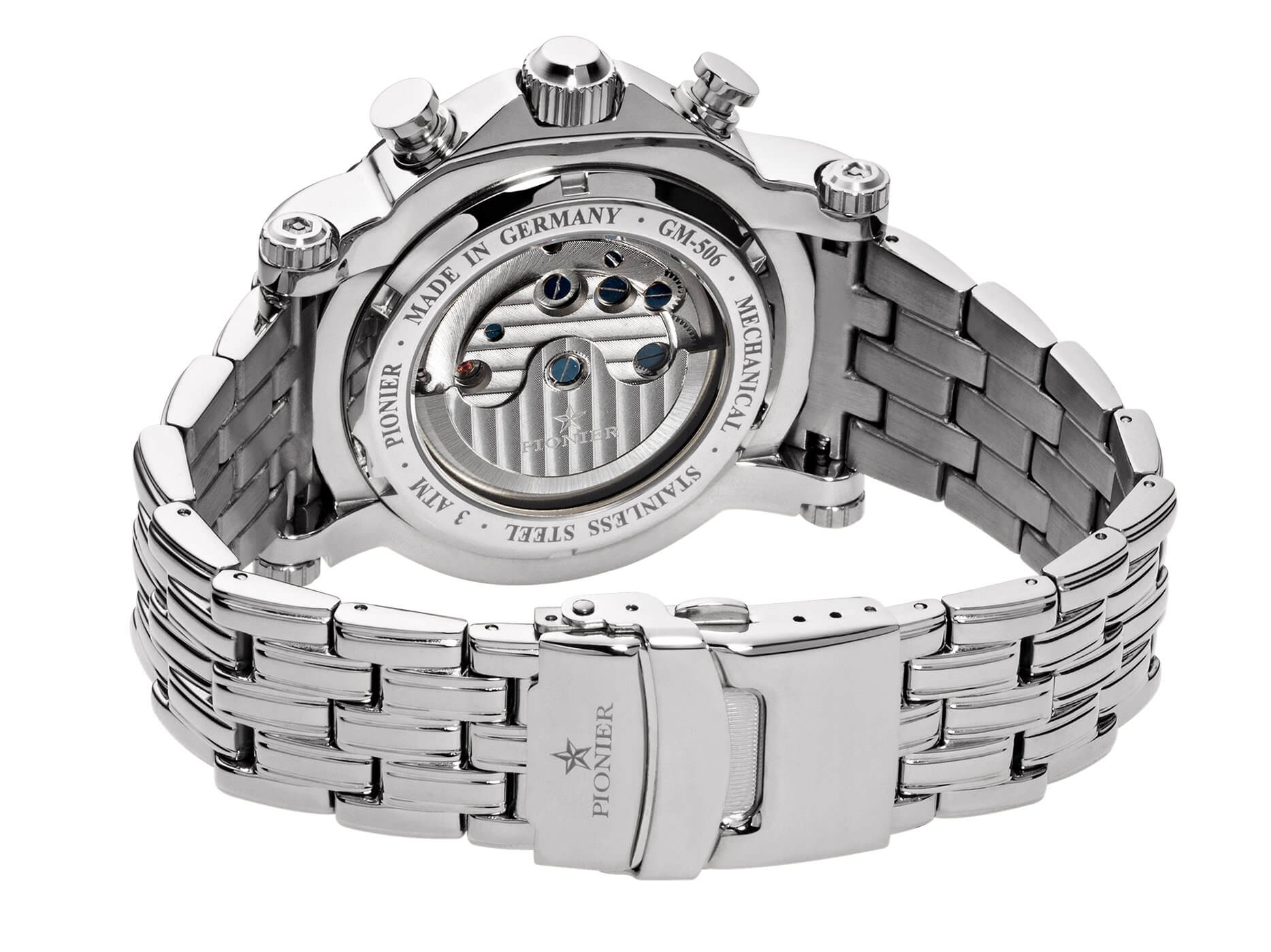 Calendar Automatic Miami by Pionier Germany - GM-506-9A | Silver |