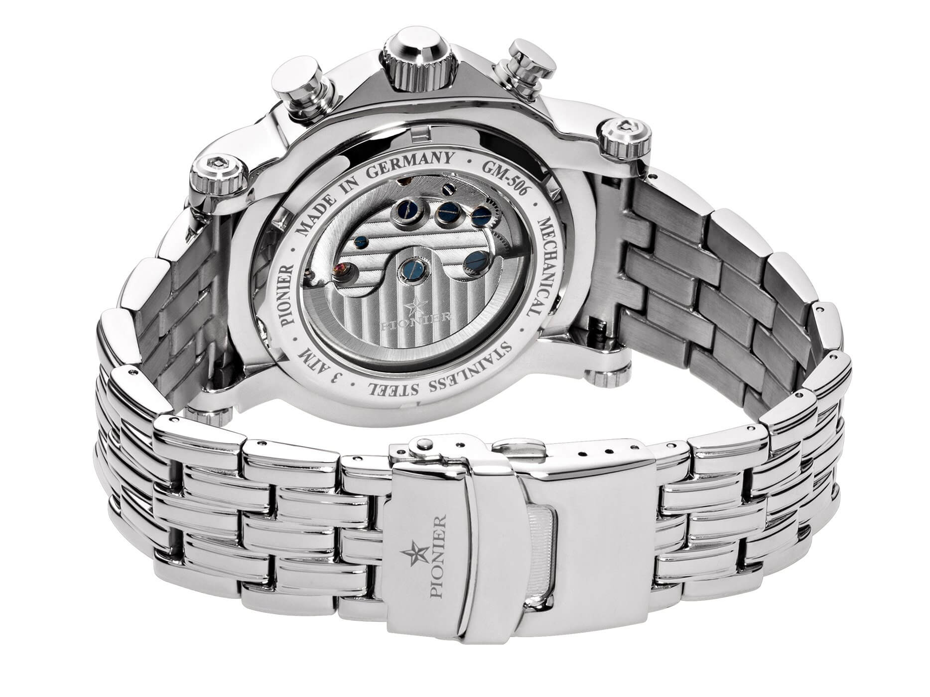 Calendar Automatic Miami by Pionier Germany - GM-506-8 | Silver |