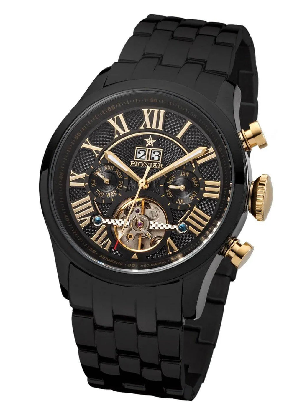 Automatic Havana P7001-9 | Black | Pionier Germany