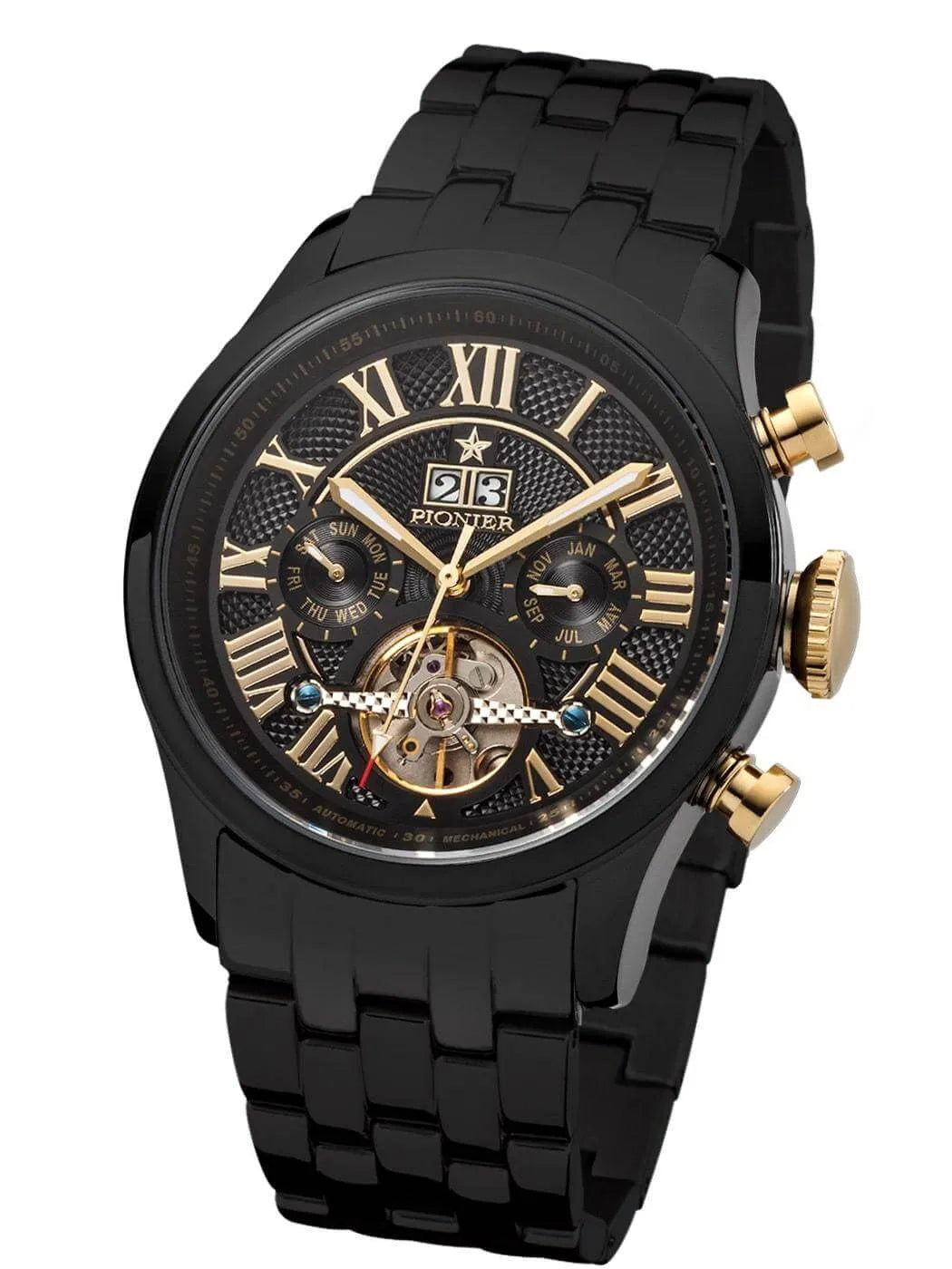 Automatic Havana P7001-9 | Black | Pionier Germany
