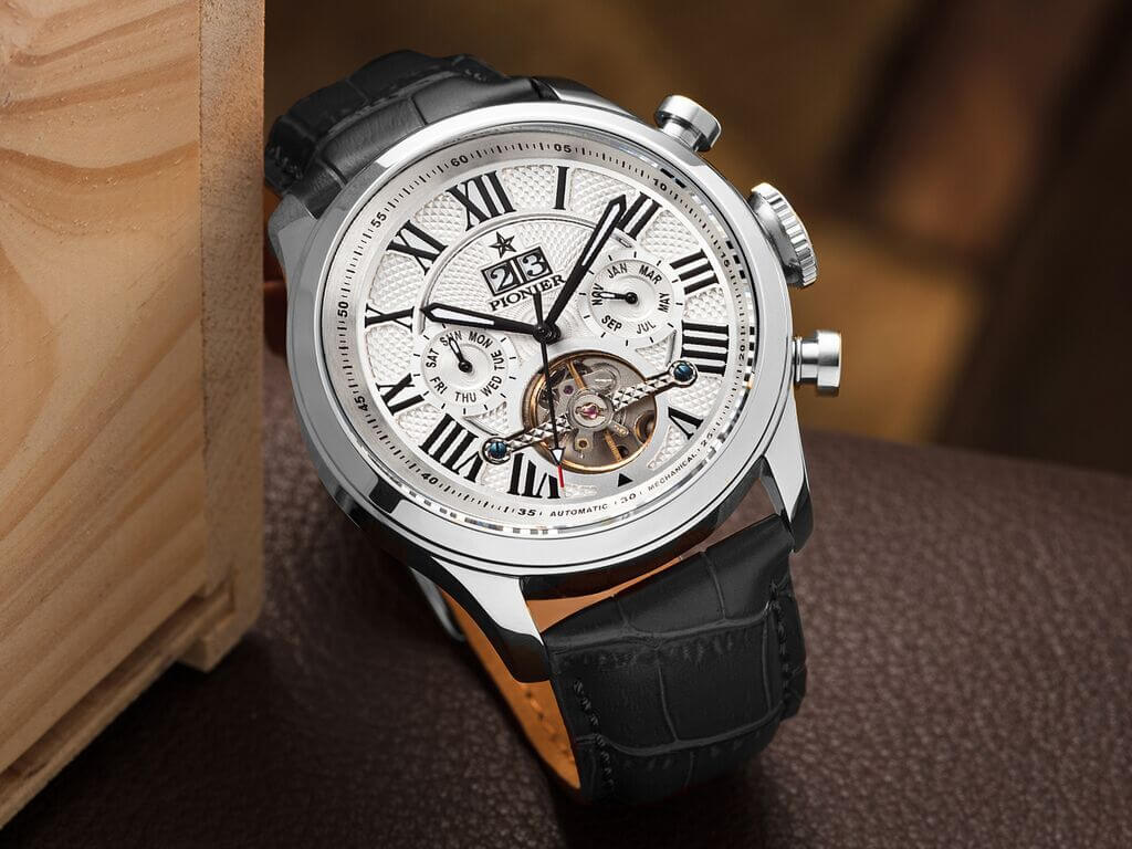 Automatic Havana P7001-1 | Silver | Pionier Germany