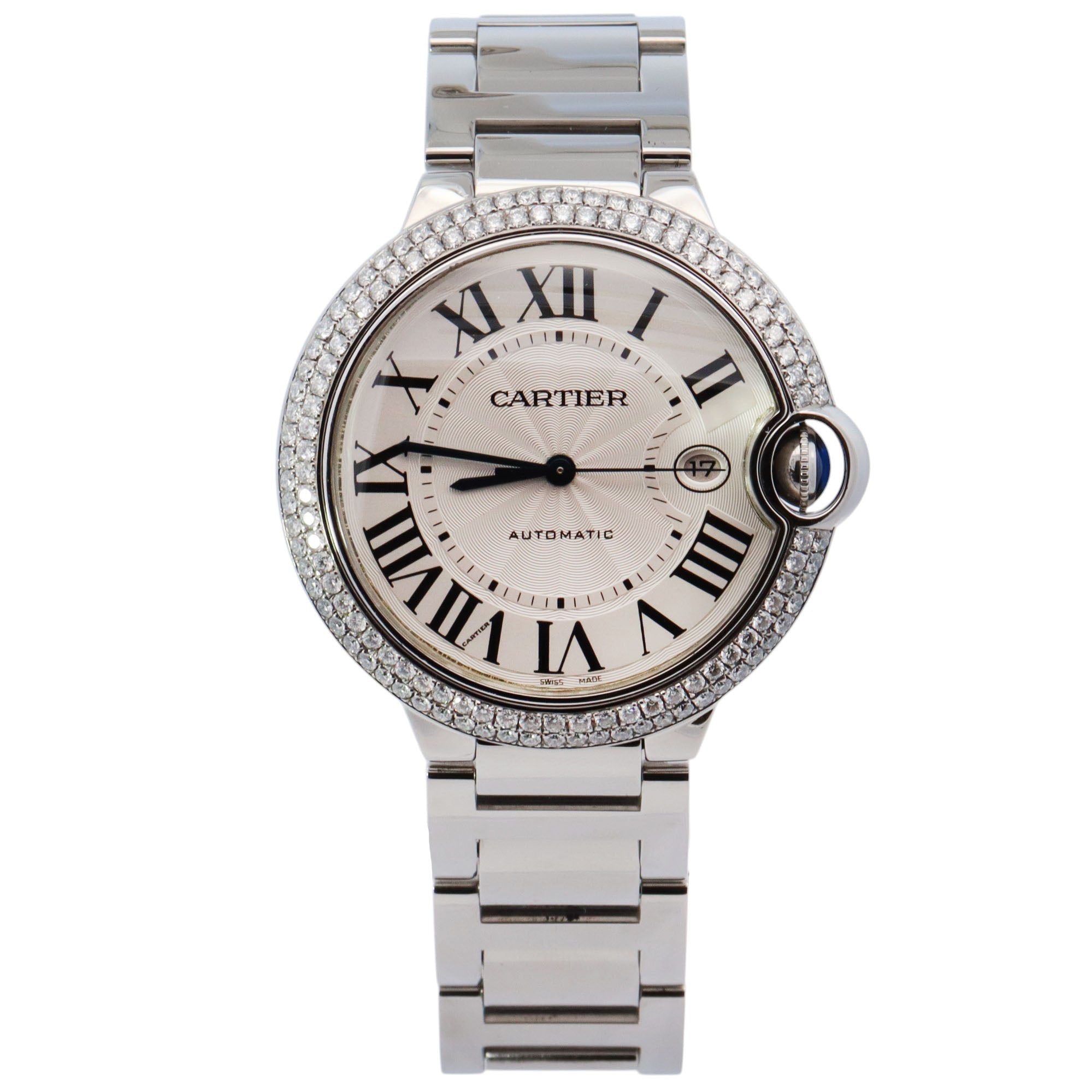 Cartier Ballon Bleu 42mm White Dial Watch Ref# W69012Z4