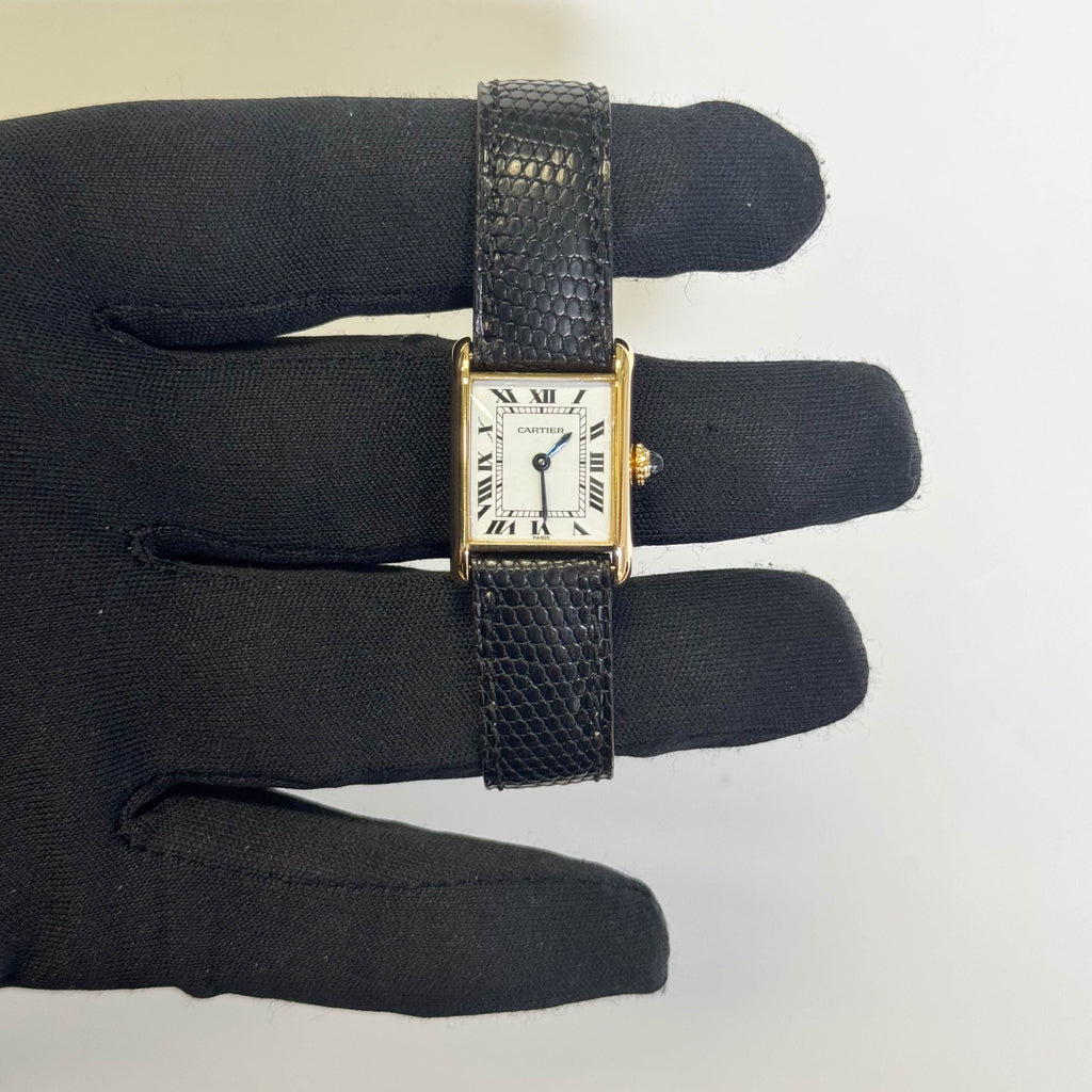 Cartier Tank 18mm White Dial Watch Ref# 88105