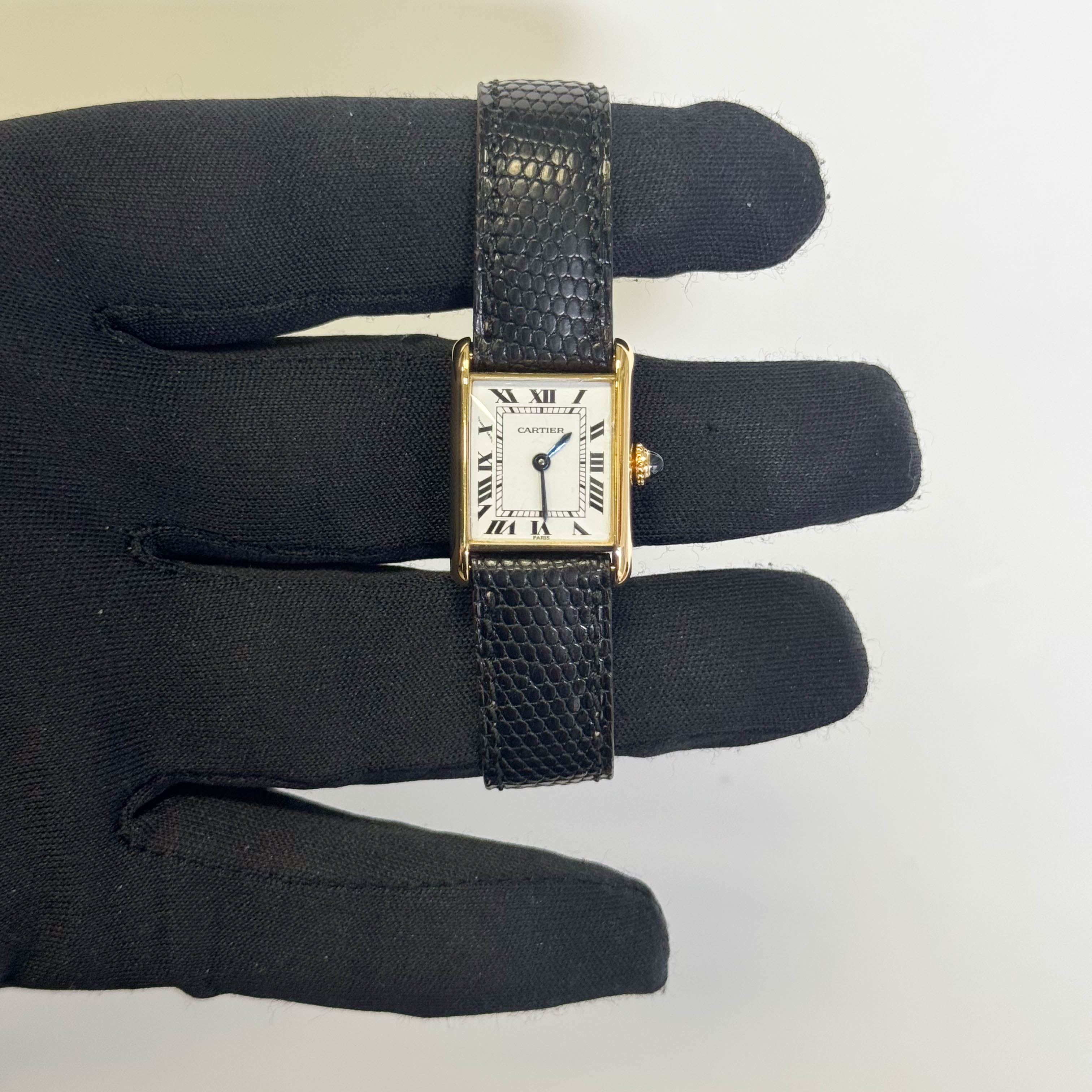 Cartier Tank 18mm White Dial Watch Ref# 88105