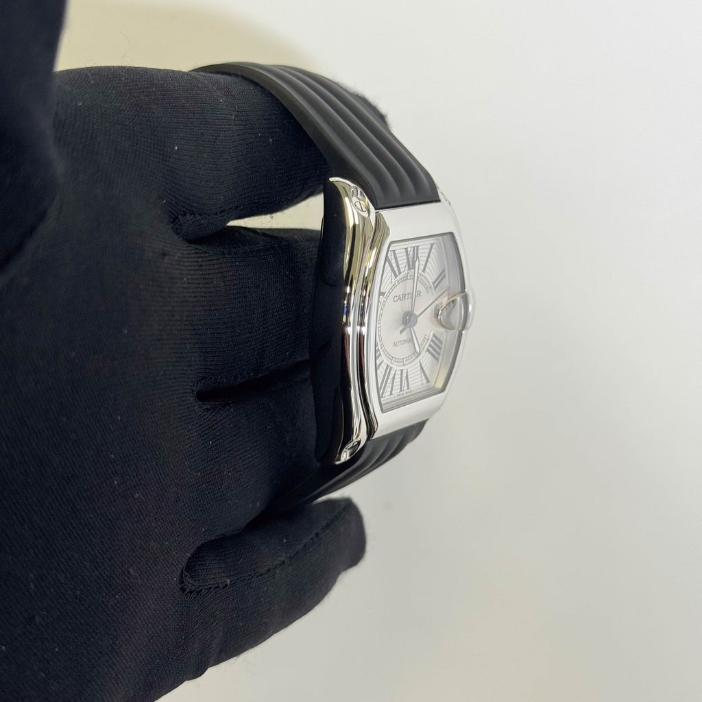 Cartier Roadster 35mm Silver Dial Watch Ref# W62025V3