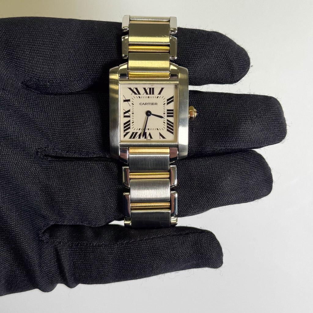 Cartier Tank 25mm White Dial Watch Ref# W51006Q4