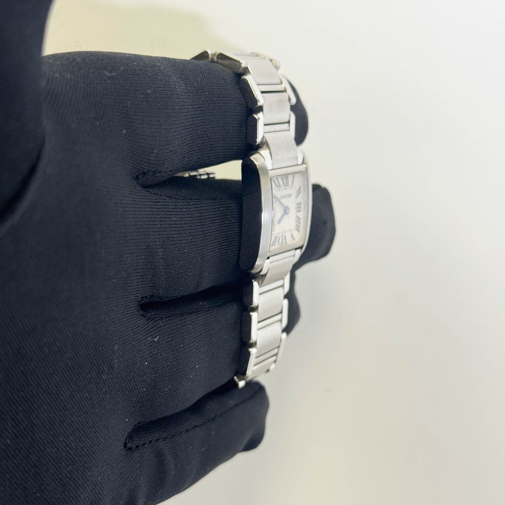 Cartier Tank 20mm White Dial Watch Ref# W51008Q3