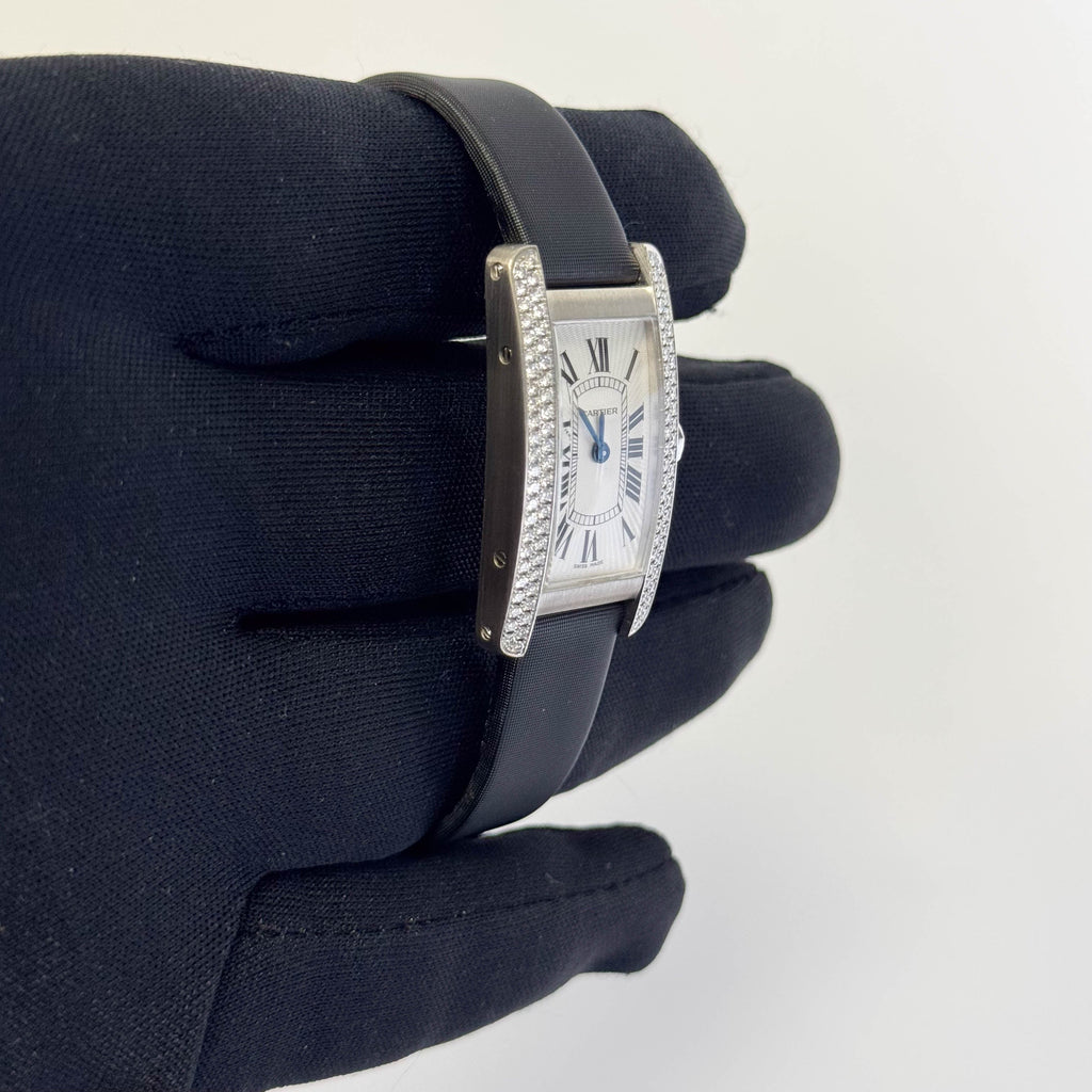 Cartier Tank Americane 27mm Silver Dial Watch Ref# WB702651