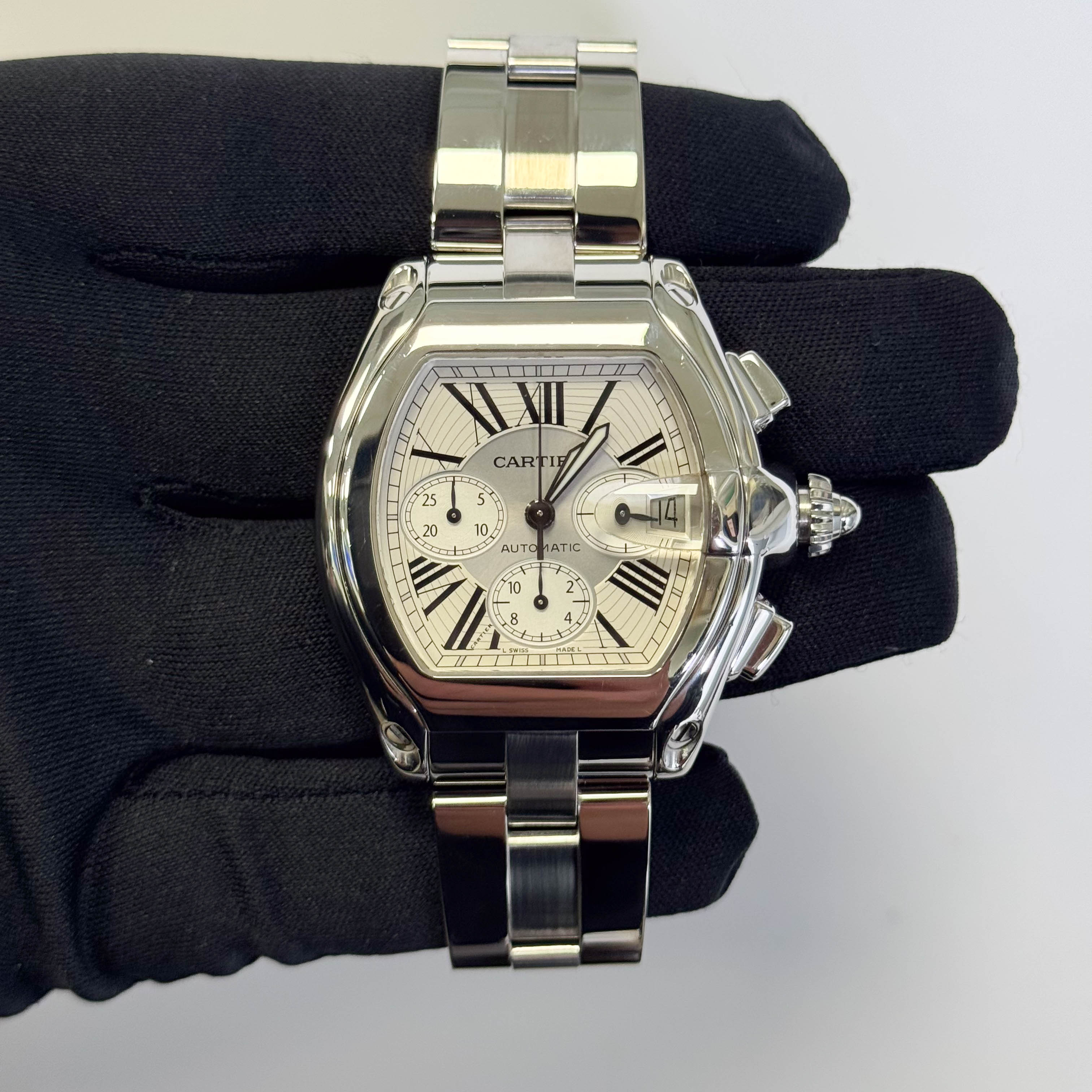 Cartier Roadster 40mm Silver Dial Watch Ref# 2618