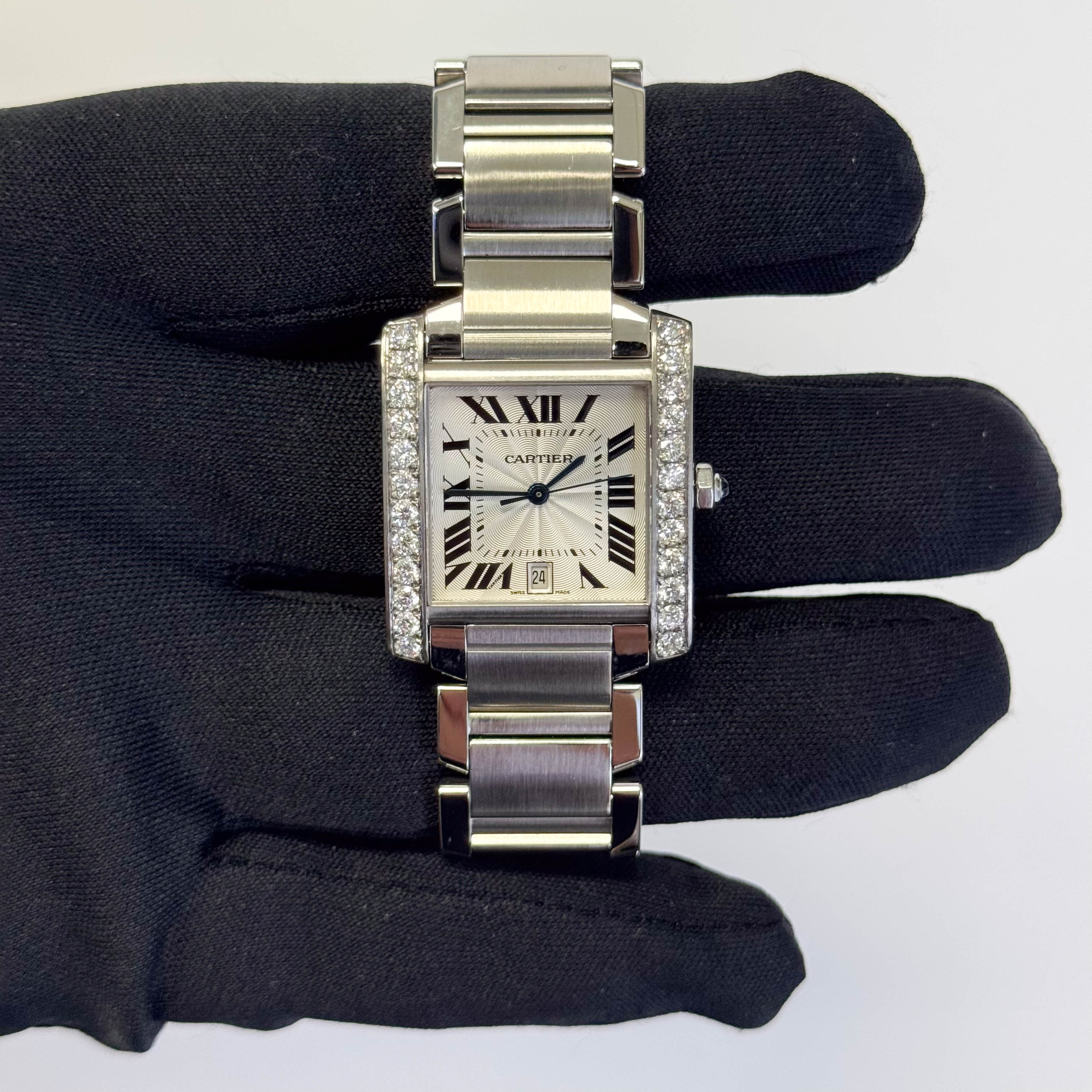 Cartier Tank 28mm White Dial Watch Ref# W51002Q3