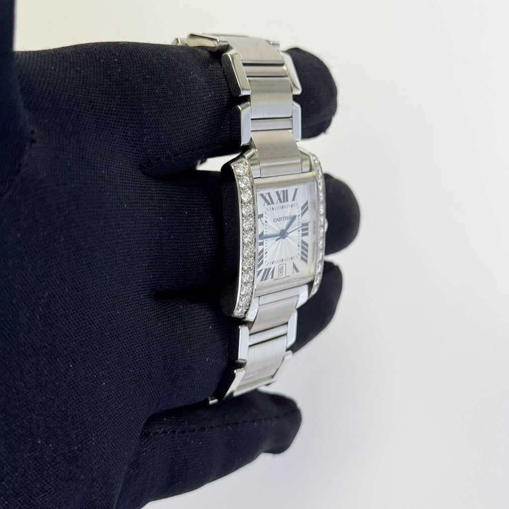 Cartier Tank 28mm White Dial Watch Ref# W51002Q3