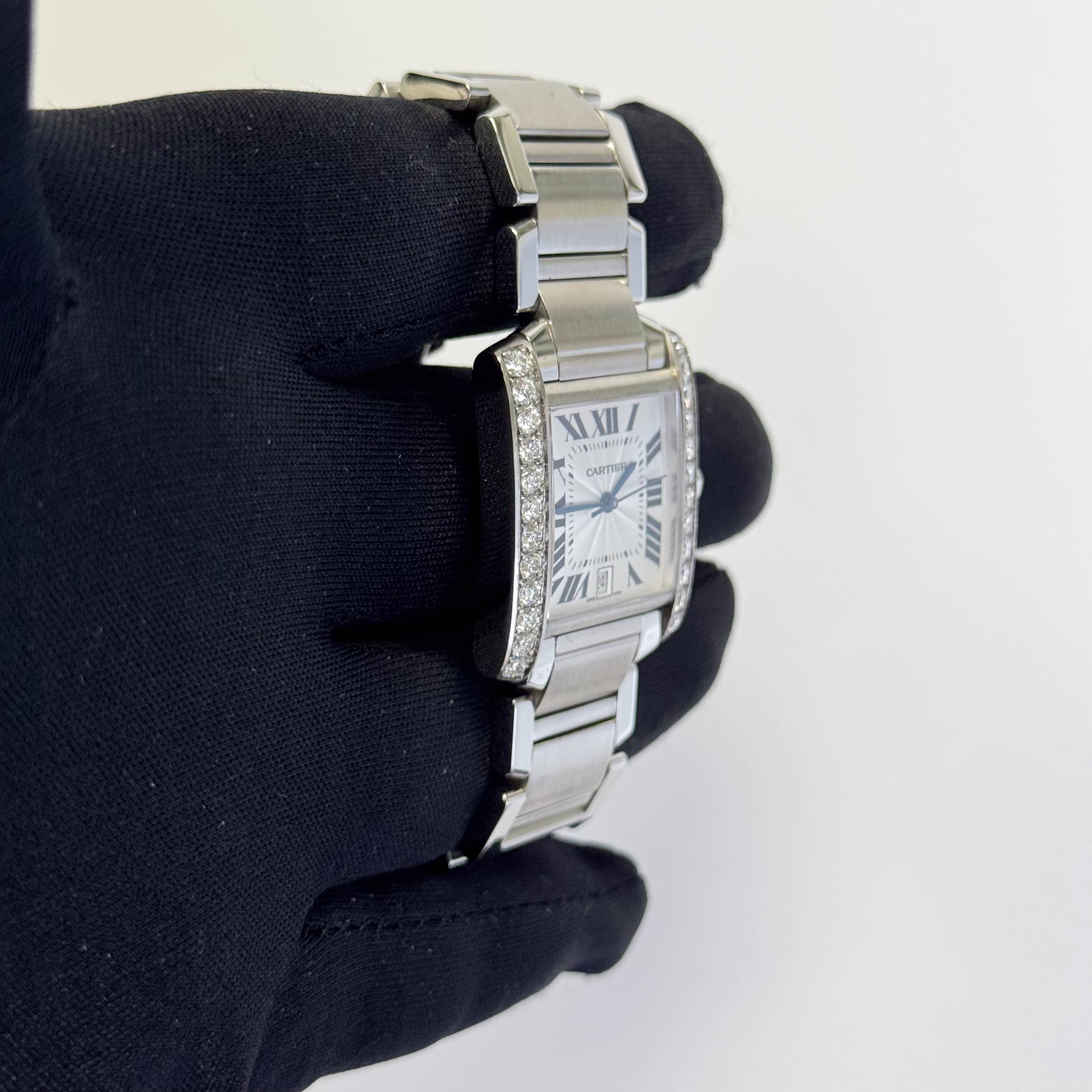 Cartier Tank 28mm White Dial Watch Ref# W51002Q3