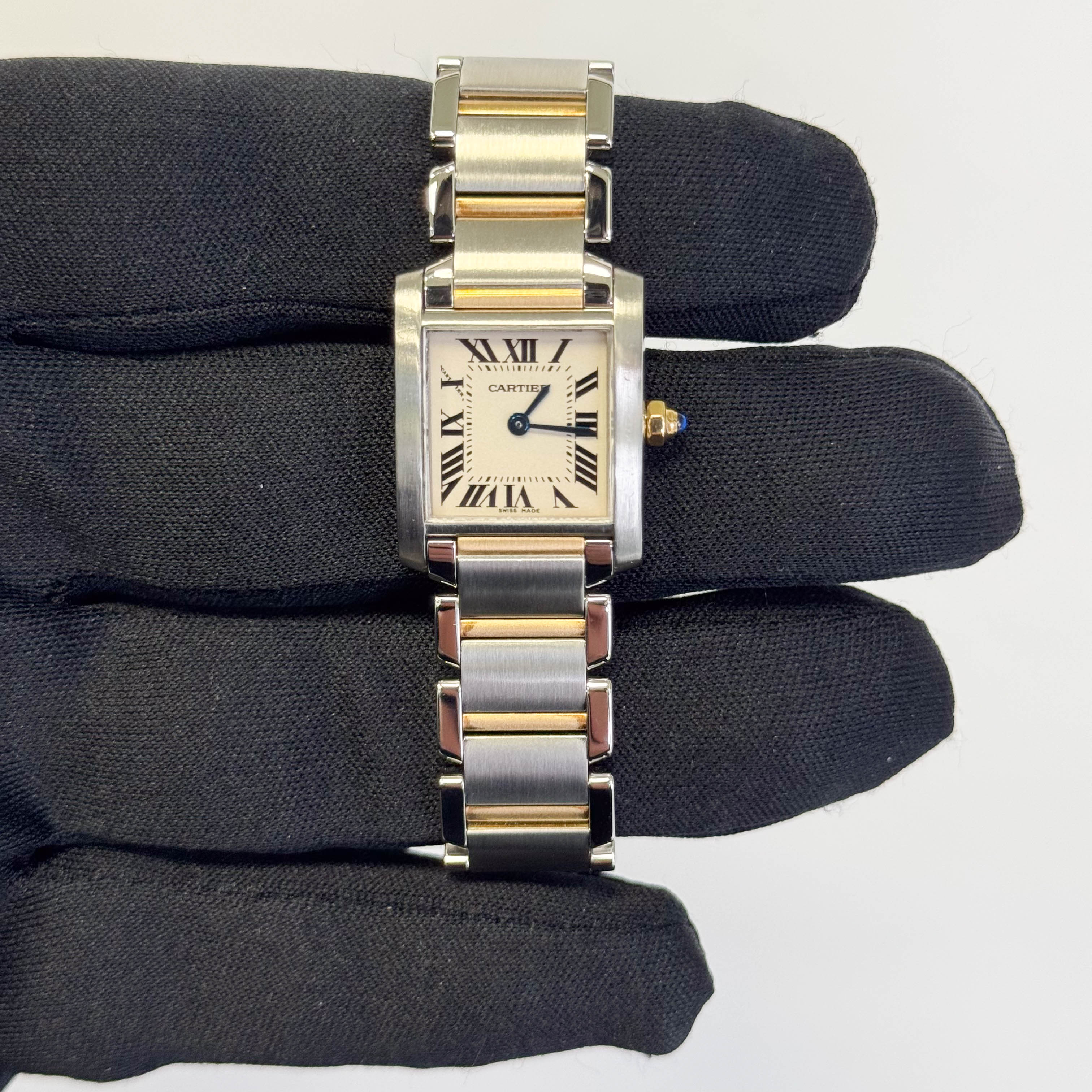 Cartier Tank 20mm White Dial Watch Ref# W51007Q4